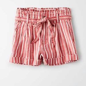 AEO Stripped Flowy Shorts